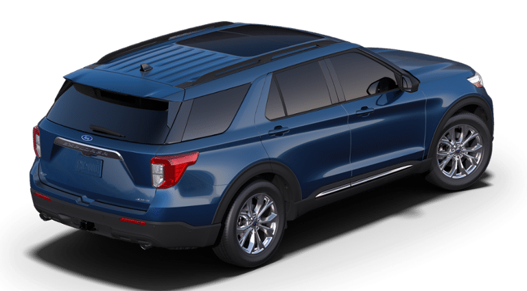 21 Ford Explorer Xlt Atlas Blue 2 3l Ecoboost Engine Lincoln Heights Ford